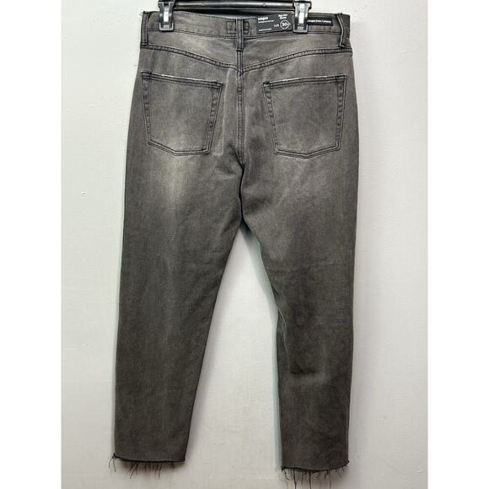 Umgee Jeans Womens 30 Black Denim Distressed Raw Hem High Rise Skinny NEW‎
